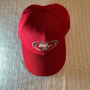 Red Cap with Embroidered SF Logo